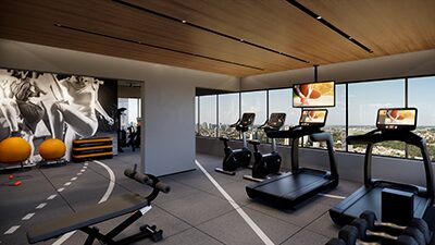 Espaço fitness do Ferreira Downtown, em Araçatuba
